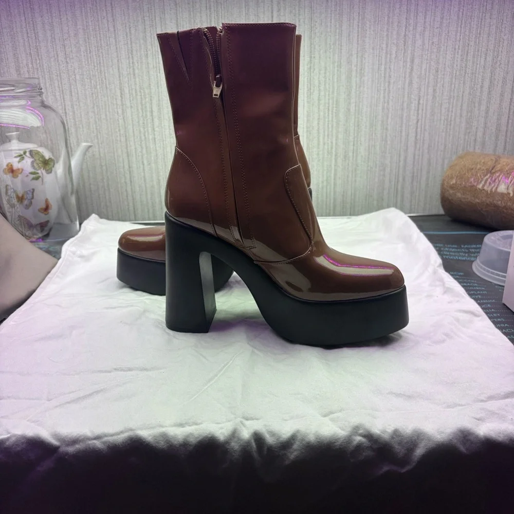 Gianni Binni Levi Platform Boots New - Picture 7 of 10